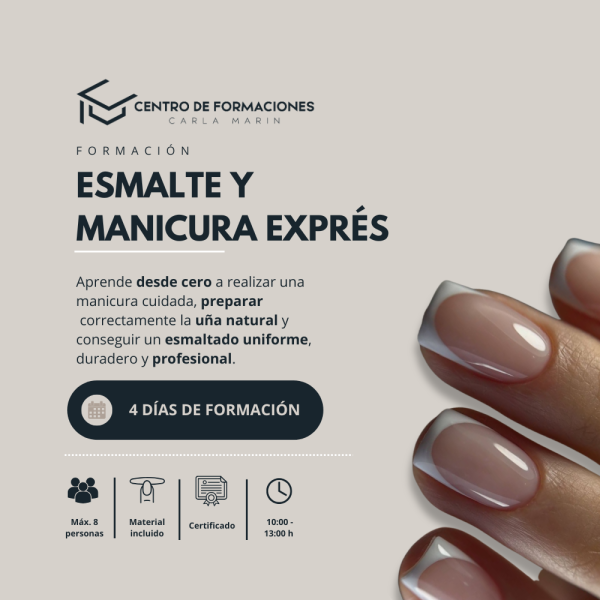 ESMALTE Y MANICURA EXPRÉS – DEL DÍA 20 AL 23 DE ABRIL