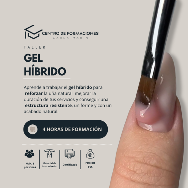 TALLER GEL HÍBRIDO – DÍA 10 DE DICIEMBRE