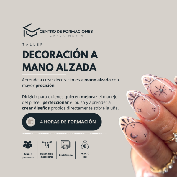 TALLER DECORACIÓN MANO ALZADA – DÍA 28 DE ABRIL